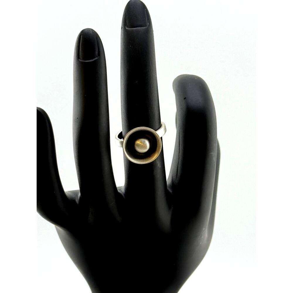 Jane Diaz Statement Sterling Silver Bowl Ring Size 6